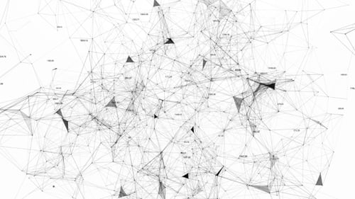 Abstract Digital Network Connection with Numbers Background