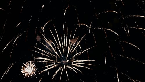 Fireworks Exploding in the Night Sky Celebration