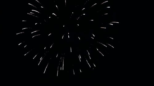 Explosive Fireworks Display in the Night Sky