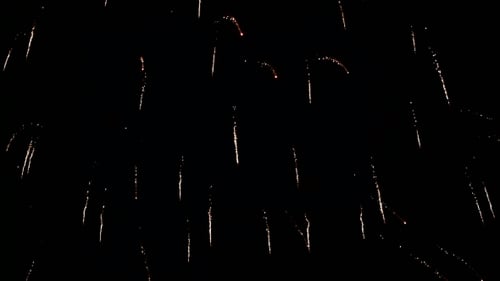 Exploding Fireworks in the Night Sky Celebration