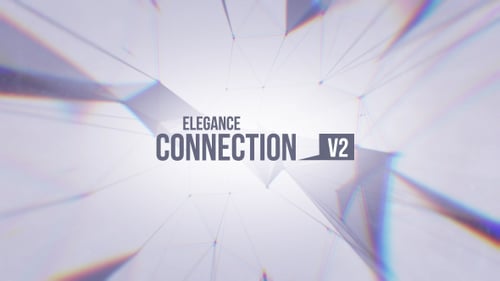 Abstract Geometric Plexus Network Background with Light Leaks