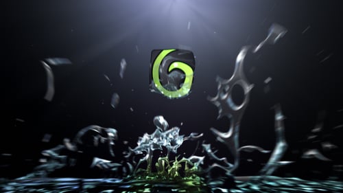 Dynamic Liquid Splash Logo Reveal