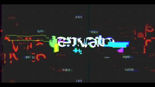 Logotipo Glitch Abberation