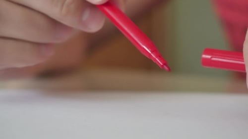 Man Draws a Heart. Hands Showing Love