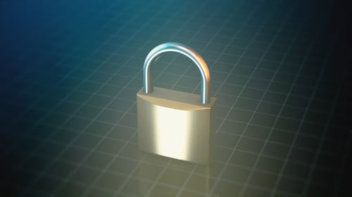 Modern 3D Padlock Animation for Security Concepts