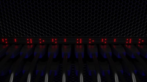 Digital Network Server with Blinking Data Transfer Lights