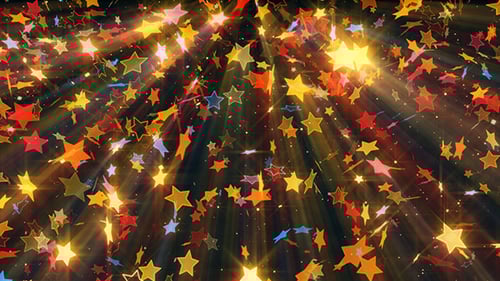 Colorful Falling Stars Celebration Motion Background