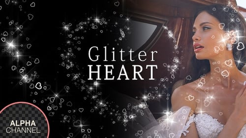 Sparkling Heart Shape Particle Trails Pack