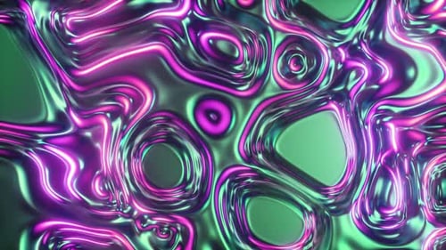 Surface d'huile holographique brillante abstraite