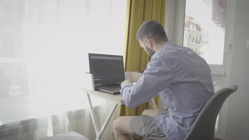 Businessman Trader Investor Analyst Looking at Financial Market Charts