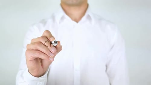 Man Writes Choose Your Future on Clear Surface