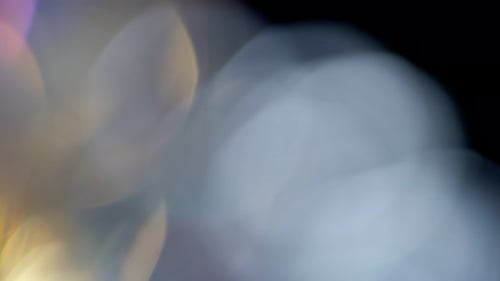 Abstract Bokeh Light Effects on Black Background
