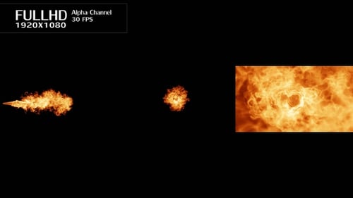 Realistic Fire Animation Effects Collection