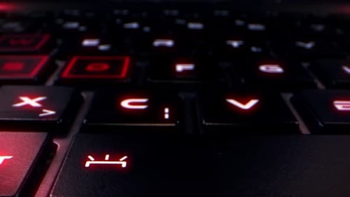 Laptop Pc Keyboard Macro View