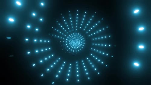 Set mit 4 farbigen Neon-Spiral-LEDs