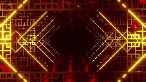 China Party Light Night 02 4K