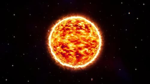 Space Sun Background Loop