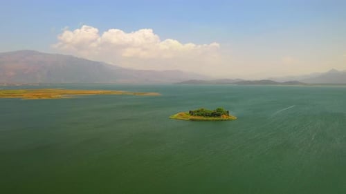 Top view of a island.