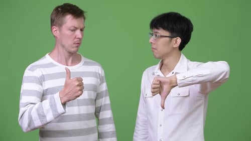 Men Expressing Conflicting Approval and Disapproval