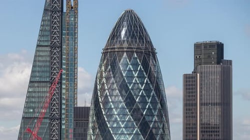 timelapse london city skyline skyscrapers architecture england urban