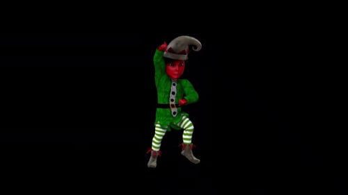 Danse Elfe Rouge 4 - Concept de Noël
