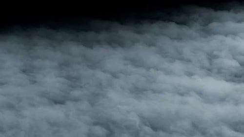 Billowing Smoke Clouds Against a Dark Background