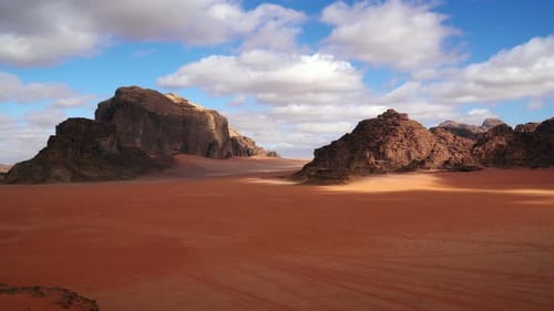 Désert du Wadi Rum, Jordanie, Laps de temps