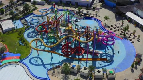 Abandoned Amusement Water Park During Covid Lockdown in Pattaya Chonburi Thailand