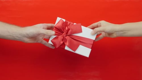 Present for St. Valentine's Day. Gift box for Birthday, Christmas or Valentines Day