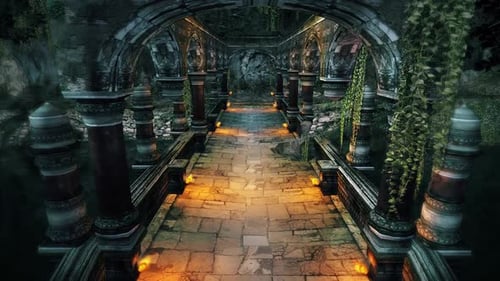 Epic Ruined Castle Bridge