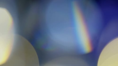 Multicolored Light Leaks Footage on Black Background Stylizing Video Transitions Bokeh Effect