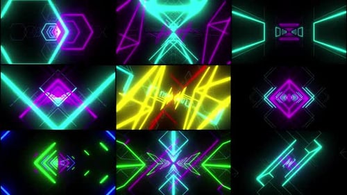 Looped Neon Corridor Pack