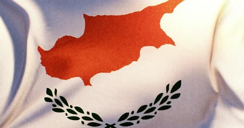 Realistic Waving Cyprus Flag Animation
