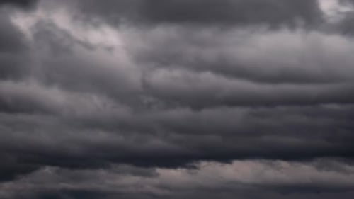 Dark, Overcast Storm Clouds Moving in the Sky