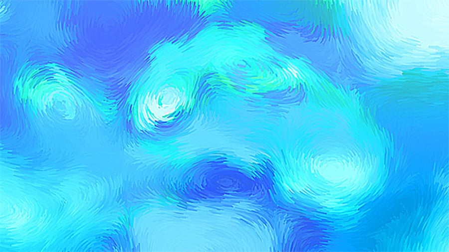 Cover for Van Gogh Style Painting Abstract Background - Blue Version