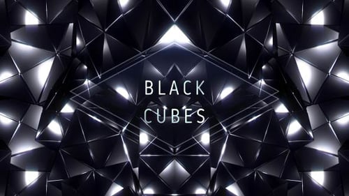 Abstract Shiny Geometric Polygon Pattern Animated Background Loop