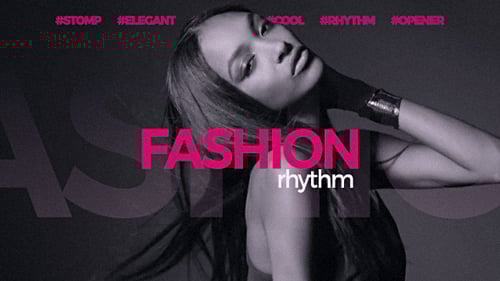 Dynamic Fashion Promo Opener with Modern Geometric Text