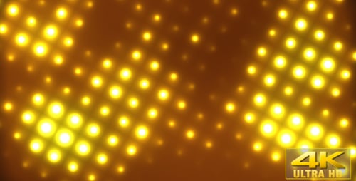 Glowing Dots Grid Pattern Abstract Background Loop