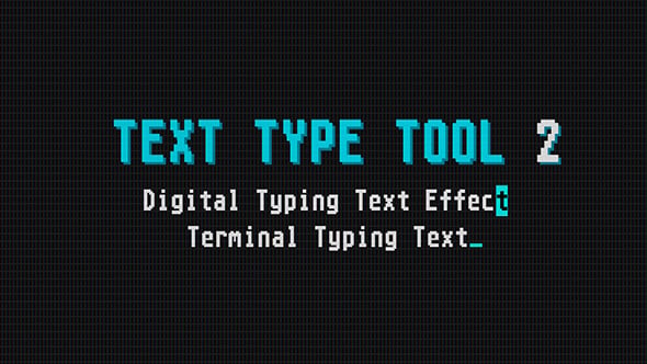 Retro Computer Typing Text Animation with Customizable Cursor, Titles ...