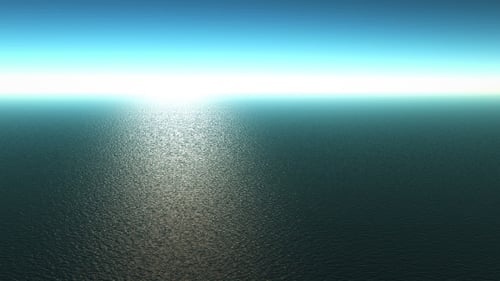 The Computer Generated a Beautiful Sea Scene From a Bird's Eye View