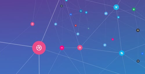 Animated Social Media Network Connections for Digital Communication