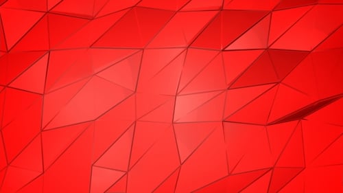 Abstract Red Geometric Low Poly Background Loop