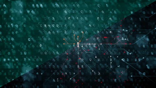 Packung mit 3 abstrakten Crypto Hi-Tech-Hintergründen HD
