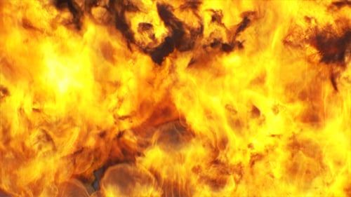 Realistic Fire and Smoke Transition Overlay