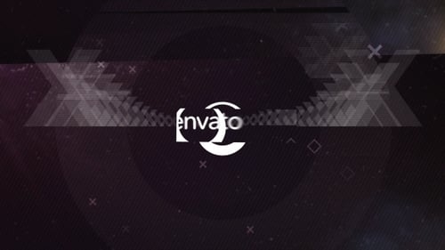 Simple Glitch Logo Reveal