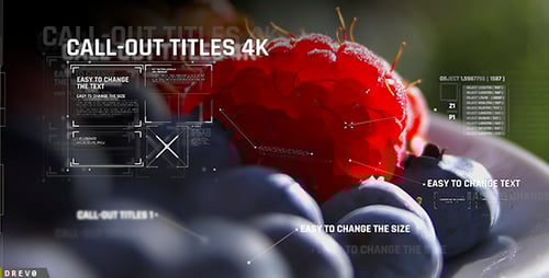 Títulos de llamadas/Llamada HUD de texto moderno/Interfaz de línea y marcadores de posición/Puntero