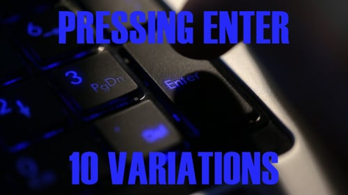 Drücken Sie die Eingabetaste für Laptop-Tastaturmakro