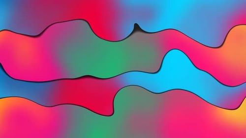 Abstract Fluid Gradient Wavy Motion Background Loop