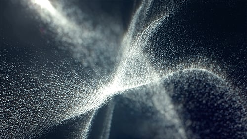 Abstract Digital Particle Wave Motion Background