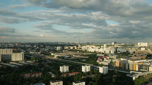 Moskau Tag zu Nacht